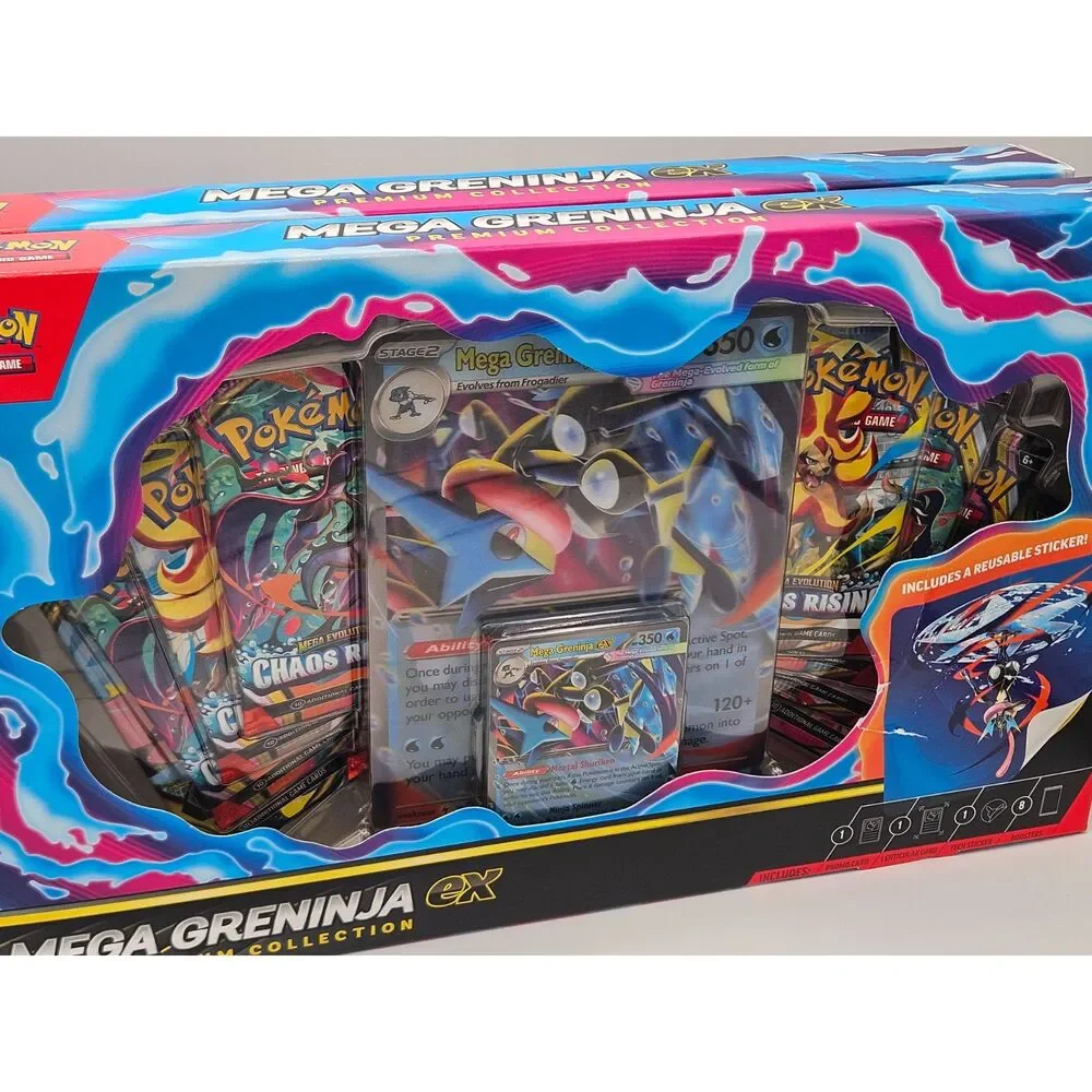 Pokémon TCG Mega Greninja ex Premium Collection Box Factory Sealed (2)